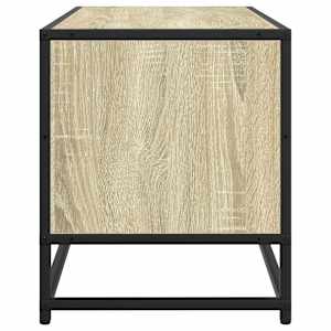 TV skříňka dub sonoma 80 x 34,5 x 40 cm kompozitní dřevo a kov - obrázek 5