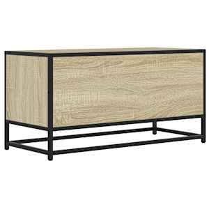 TV skříňka dub sonoma 80 x 34,5 x 40 cm kompozitní dřevo a kov - obrázek 6