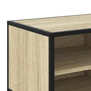 TV skříňka dub sonoma 80 x 34,5 x 40 cm kompozitní dřevo a kov - obrázek 9