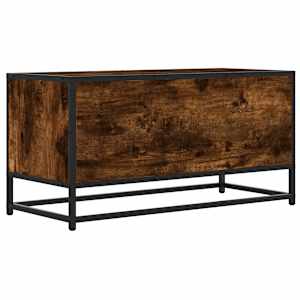 TV skříňka kouřový dub 80 x 34,5 x 40 cm kompozitní dřevo a kov - obrázek 6