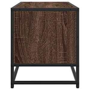 TV skříňka hnědý dub 80 x 34,5 x 40 cm kompozitní dřevo a kov - obrázek 5