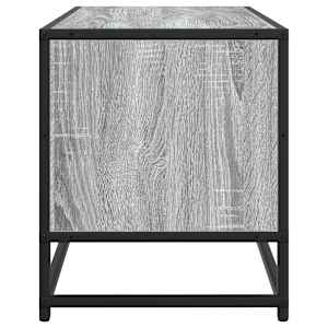 TV skříňka šedá sonoma 80 x 34,5 x 40 cm kompozitní dřevo a kov - obrázek 5