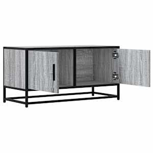 TV skříňka šedá sonoma 80 x 34,5 x 40 cm kompozitní dřevo a kov - obrázek 7