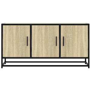 TV skříňka dub sonoma 100 x 35 x 50 cm kompozitní dřevo a kov - obrázek 4