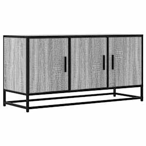 TV skříňka šedá sonoma 100 x 35 x 50 cm kompozitní dřevo a kov - obrázek 2