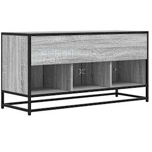 TV skříňka šedá sonoma 100 x 35 x 50 cm kompozitní dřevo a kov - obrázek 6