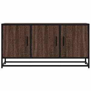 TV skříňka hnědý dub 100 x 35 x 50 cm kompozitní dřevo a kov - obrázek 4