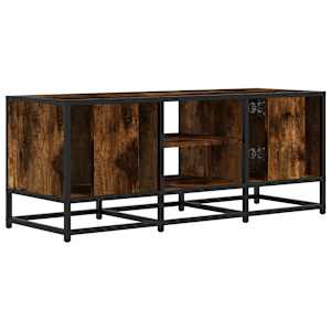 TV skříňka kouřový dub 100 x 35 x 41 cm kompozitní dřevo a kov - obrázek 6