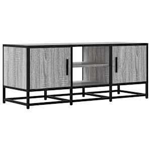 TV skříňka šedá sonoma 100 x 35 x 41 cm kompozitní dřevo a kov - obrázek 2