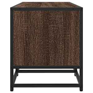 TV skříňka hnědý dub 100 x 35 x 41 cm kompozitní dřevo a kov - obrázek 5