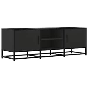 TV skříňka černá 120 x 35 x 41 cm kompozitní dřevo a kov - obrázek 2