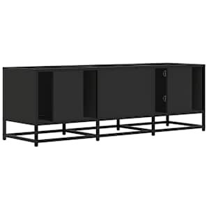 TV skříňka černá 120 x 35 x 41 cm kompozitní dřevo a kov - obrázek 6