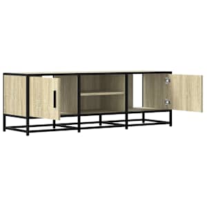 TV skříňka dub sonoma 120 x 35 x 41 cm kompozitní dřevo a kov - obrázek 7