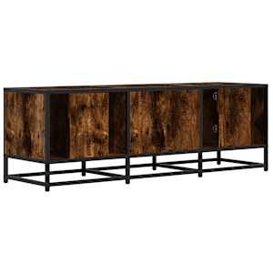 TV skříňka kouřový dub 120 x 35 x 41 cm kompozitní dřevo a kov - obrázek 6