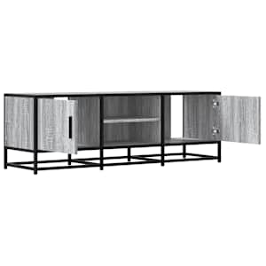 TV skříňka šedá sonoma 120 x 35 x 41 cm kompozitní dřevo a kov - obrázek 7
