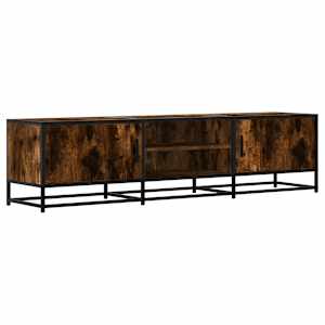 TV skříňka kouřový dub 160 x 35 x 41 cm kompozitní dřevo a kov - obrázek 2