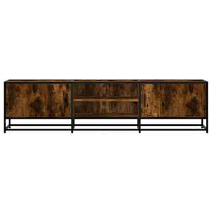 TV skříňka kouřový dub 160 x 35 x 41 cm kompozitní dřevo a kov - obrázek 4