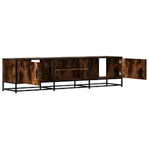 TV skříňka kouřový dub 160 x 35 x 41 cm kompozitní dřevo a kov - obrázek 7