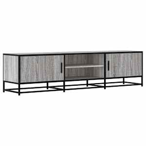 TV skříňka šedá sonoma 160 x 35 x 41 cm kompozitní dřevo a kov - obrázek 2