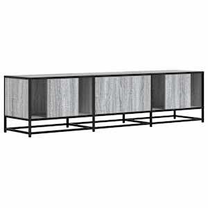 TV skříňka šedá sonoma 160 x 35 x 41 cm kompozitní dřevo a kov - obrázek 6