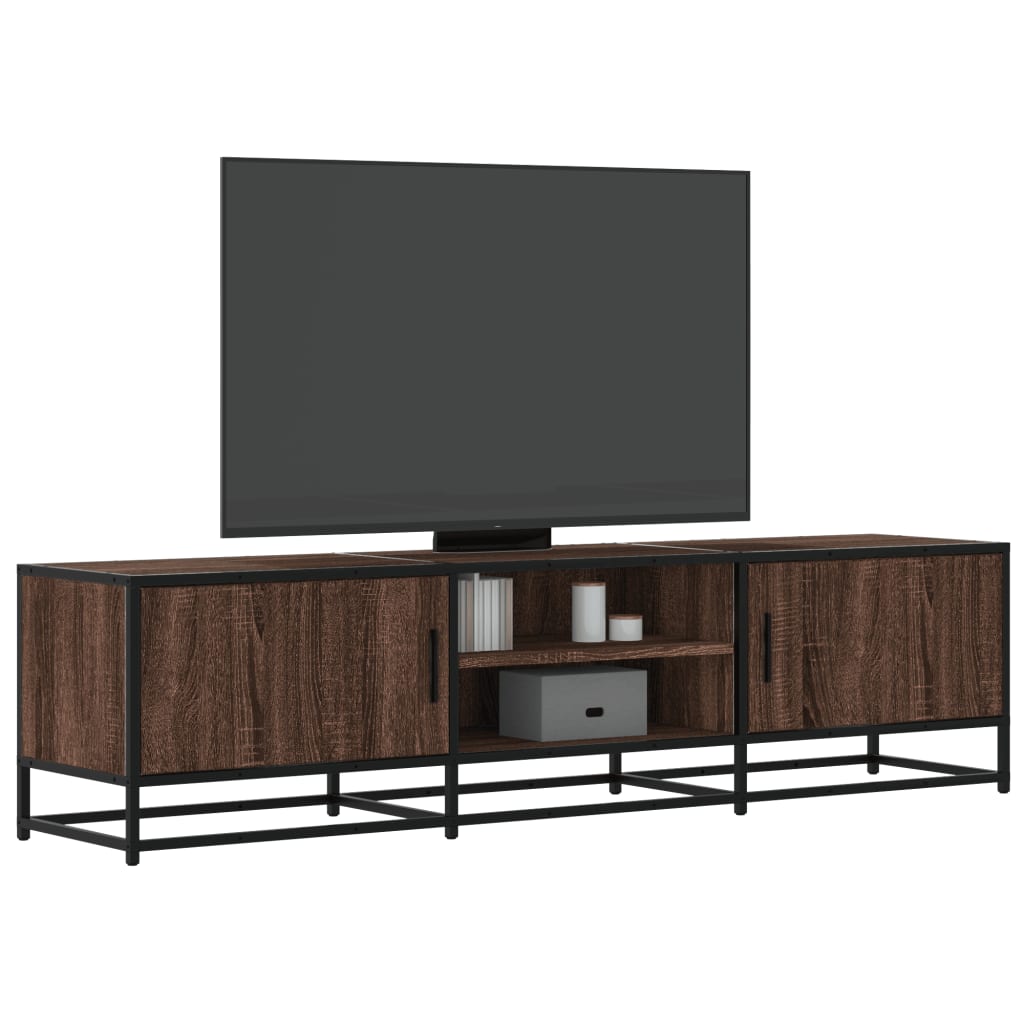 vidaXL TV-Schrank Eichen-Optik 160x35x41 cm Holzwerkstoff und Metall