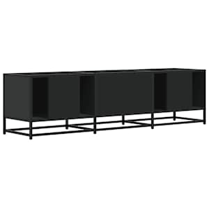 TV skříňka černá 150 x 35 x 41 cm kompozitní dřevo a kov - obrázek 6