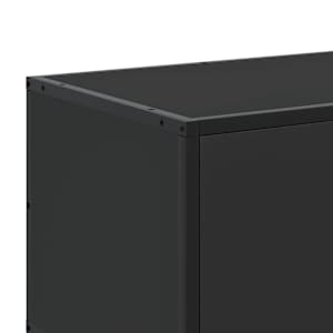 TV skříňka černá 150 x 35 x 41 cm kompozitní dřevo a kov - obrázek 8
