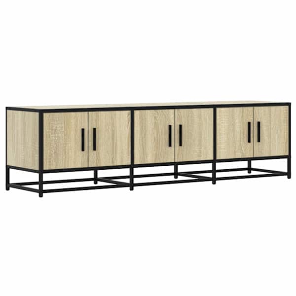 vidaXL telerikapp, Sonoma tamm, 150x35x41 cm, tehispuit ja metall