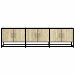 TV skříňka dub sonoma 150 x 35 x 41 cm kompozitní dřevo a kov - obrázek 4