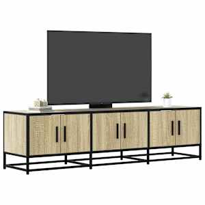 TV skříňka dub sonoma 150 x 35 x 41 cm kompozitní dřevo a kov - obrázek 1