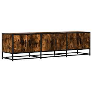 TV skříňka kouřový dub 150 x 35 x 41 cm kompozitní dřevo a kov - obrázek 2