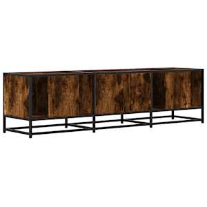 TV skříňka kouřový dub 150 x 35 x 41 cm kompozitní dřevo a kov - obrázek 6