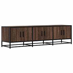 TV skříňka hnědý dub 150 x 35 x 41 cm kompozitní dřevo a kov - obrázek 2