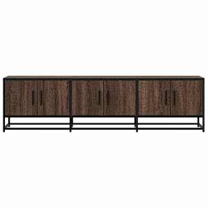 TV skříňka hnědý dub 150 x 35 x 41 cm kompozitní dřevo a kov - obrázek 4