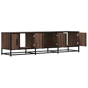 TV skříňka hnědý dub 150 x 35 x 41 cm kompozitní dřevo a kov - obrázek 7