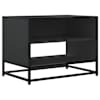 vidaXL telerikapp Must 61x40x46 cm Engineered Wood and Metal