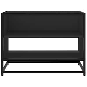 TV skříňka černá 61 x 40 x 46 cm kompozitní dřevo a kov - obrázek 4