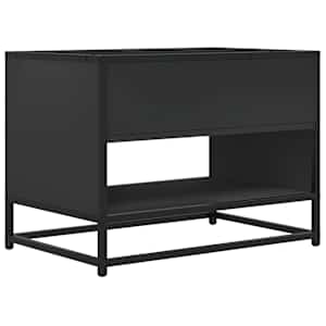 TV skříňka černá 61 x 40 x 46 cm kompozitní dřevo a kov - obrázek 6