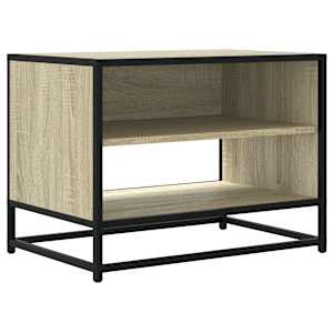 TV skříňka dub sonoma 61 x 40 x 46 cm kompozitní dřevo a kov - obrázek 2