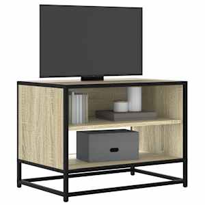 TV skříňka dub sonoma 61 x 40 x 46 cm kompozitní dřevo a kov - obrázek 1