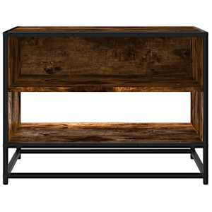TV skříňka kouřový dub 61 x 40 x 46 cm kompozitní dřevo a kov - obrázek 4