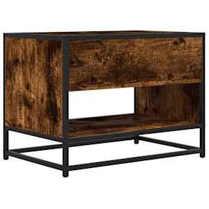 TV skříňka kouřový dub 61 x 40 x 46 cm kompozitní dřevo a kov - obrázek 6