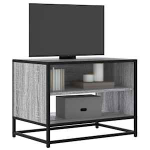 TV skříňka šedá sonoma 61 x 40 x 46 cm kompozitní dřevo a kov - obrázek 1