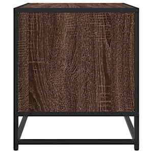 TV skříňka hnědý dub 61 x 40 x 46 cm kompozitní dřevo a kov - obrázek 5