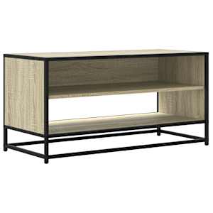 TV skříňka dub sonoma 91 x 40 x 46 cm kompozitní dřevo a kov - obrázek 2