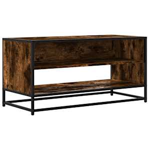 TV skříňka kouřový dub 91 x 40 x 46 cm kompozitní dřevo a kov - obrázek 2