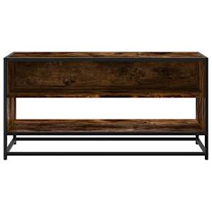 TV skříňka kouřový dub 91 x 40 x 46 cm kompozitní dřevo a kov - obrázek 4