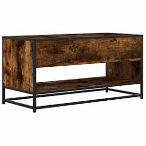 TV skříňka kouřový dub 91 x 40 x 46 cm kompozitní dřevo a kov - obrázek 6