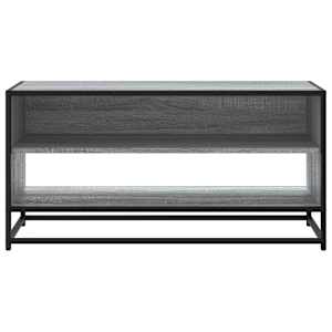 TV skříňka šedá sonoma 91 x 40 x 46 cm kompozitní dřevo a kov - obrázek 4