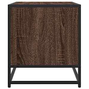 TV skříňka hnědý dub 91 x 40 x 46 cm kompozitní dřevo a kov - obrázek 5